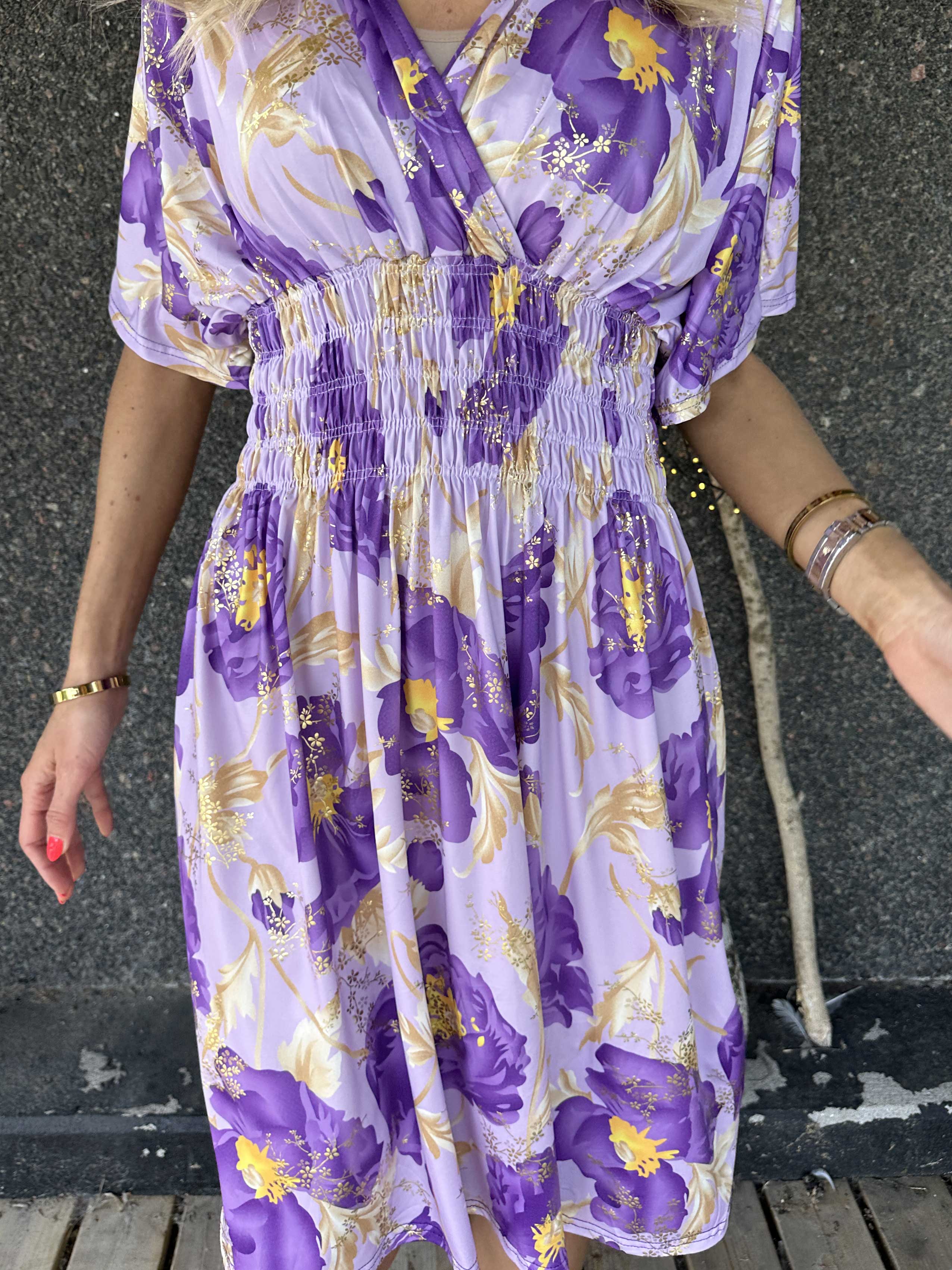 Pams Botanic Short - Stretchig blommig klänning